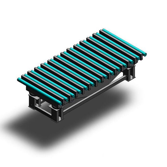 vibrating table for roller conveyors VTR by NetterVibration 